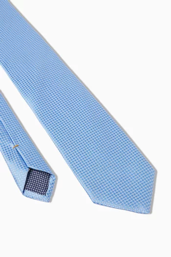 Geometric Printed Tie in Satin