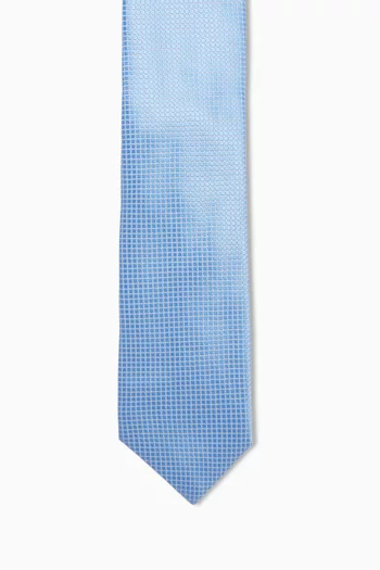 Geometric Printed Tie in Satin