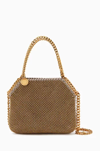 Mini Falabella Tote Bag in Eco Hotfix Studs Mesh