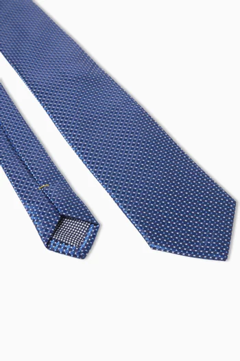 Geometric Tie in Silk