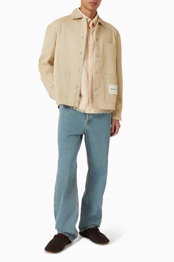 قميص تشور بنمط جاكيت قطن