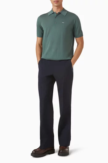 Polo Shirt in Superfine Wool