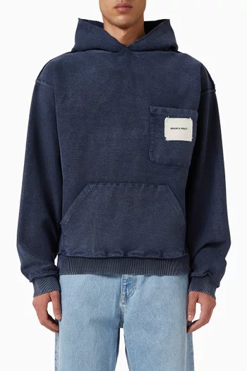 Chest Pocket Hoodie in Cotton