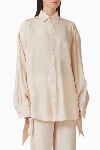 Monogam Knot-cuff Blouse