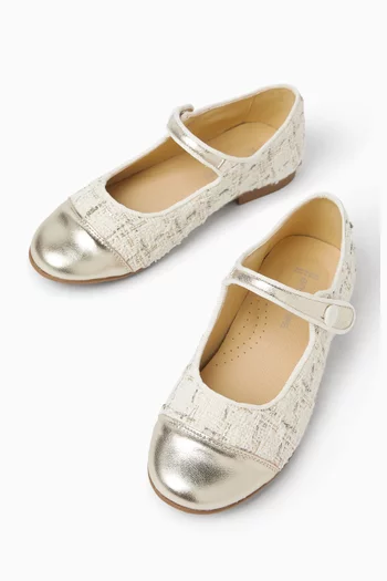 Textured Ballerina Sandals