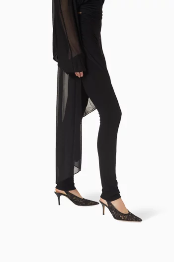 Positano 75 Slingback Pumps in Lace Crochet