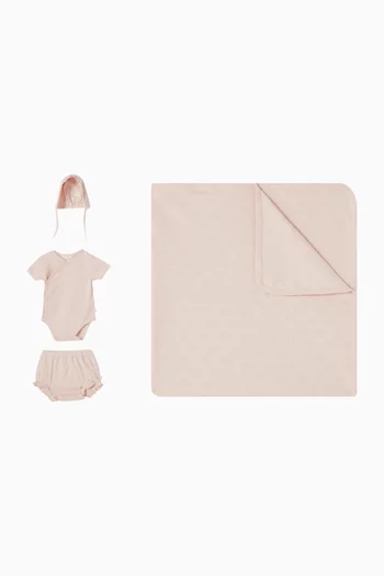 Araminta Angel Wing Pointelle Gift Set in Cotton