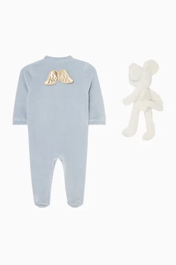 Sleep & Snuggle Velour Angel Wing Gift Set
