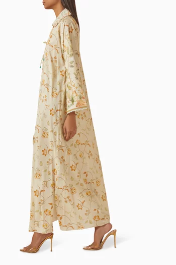 قفطان آيريس بشرّابات حرير