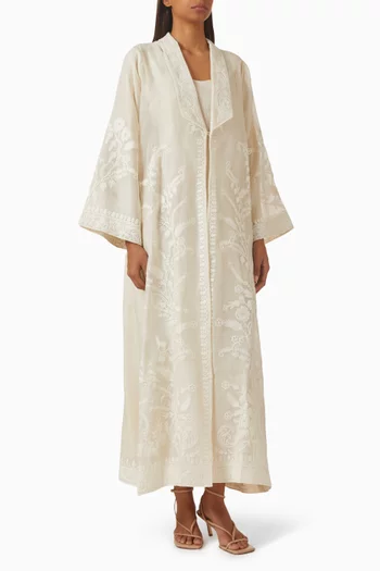 Fifi Embroidered Kaftan in Corduroy