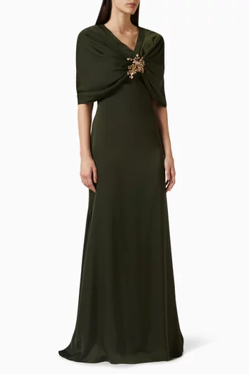 Brooch Maxi Dress