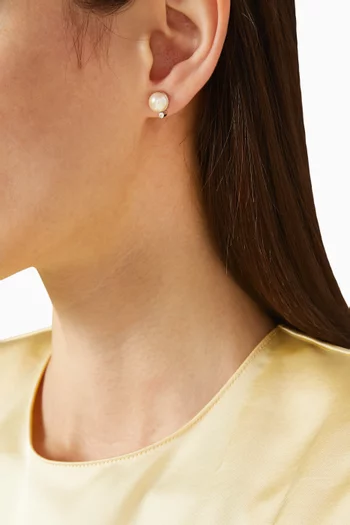 1990s Vintage Faux Pearl Earrings