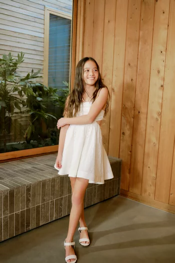 Zarela Broderie Mini Dress