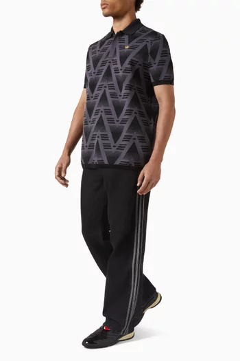 تي شيرت بنقشة قماش منسوج