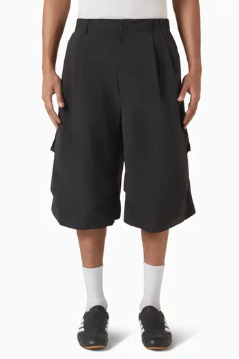 Premium Essentials Utility Long Shorts in Cotton
