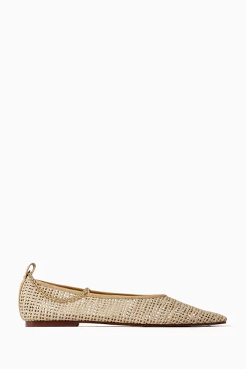 Augusta Ballerina Flats in Mesh