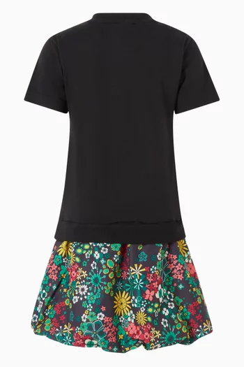 فستان قطن أديداس x ليبرتي لندن