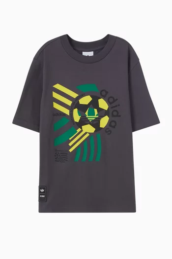 Graphic Print T-Shirt in Cotton Jersey