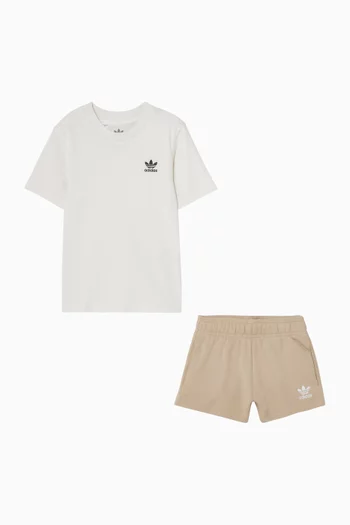 Logo Co-ord Set in Cotton