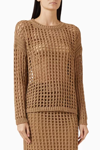 Sweater in Mesh-knit