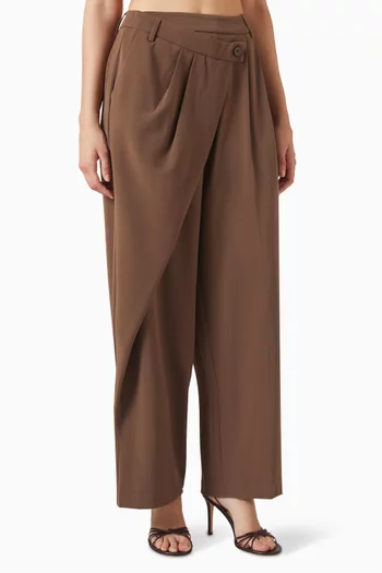 Vault Wide-leg Pants in Suiting Fabric