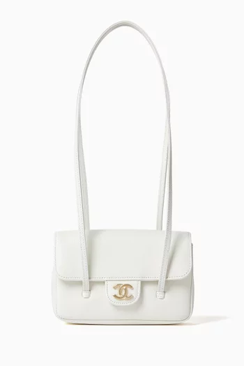 Unused Clutch in Grainy Shiny Calfskin