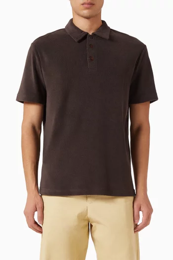 Julian Polo Shirt in Organic Cotton-terry