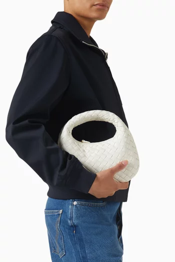 Baby Veneta Top-handle Bag in Intrecciato Leather