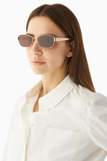 Rectangle Sunglasses in Metal