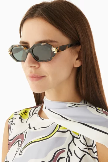 Geometric Sunglasses in Acetate
