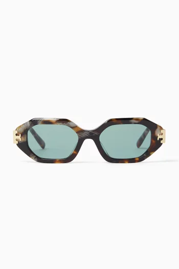 Geometric Sunglasses in Acetate