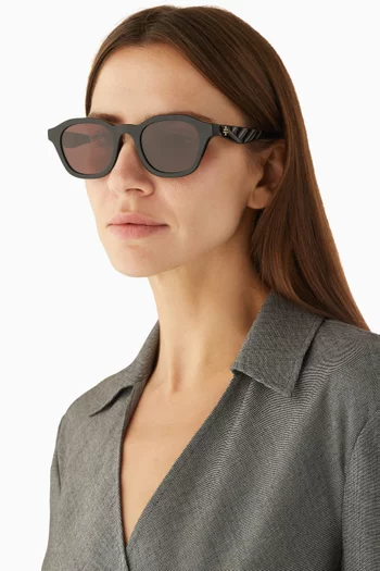 Round Sunglasses in Acetate