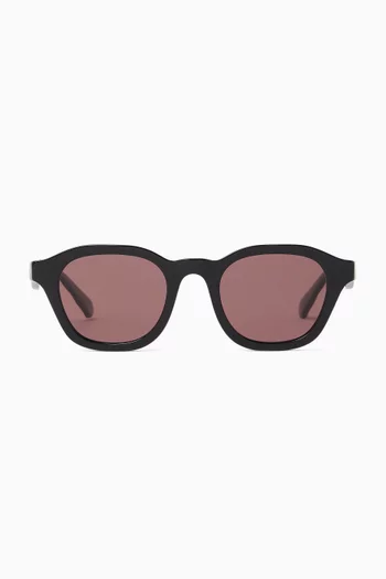 Round Sunglasses in Acetate