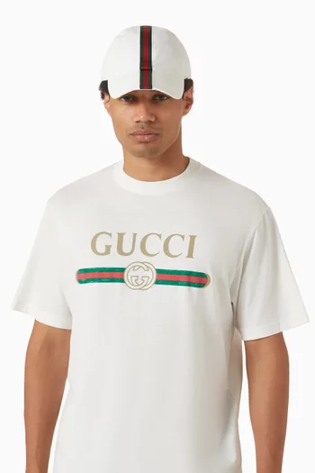 Web Baseball Hat in Cotton-blend