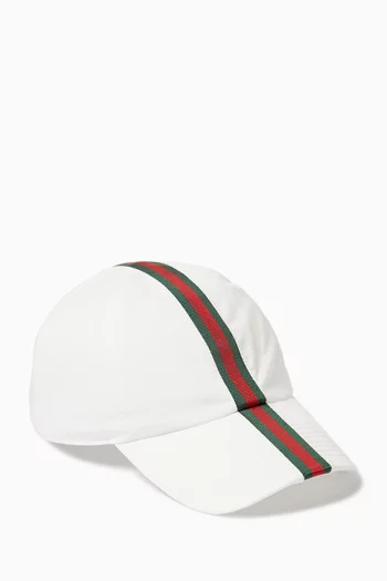 Web Baseball Hat in Cotton-blend