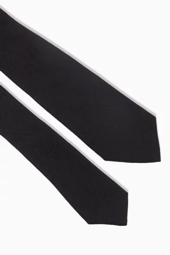 GG Tie in Silk-cotton