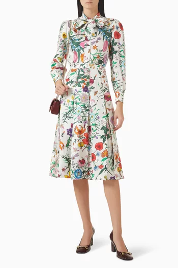 قميص بنقشة حرير تويل