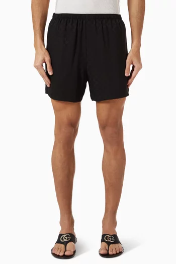 GG Jacquard Shorts in Silk