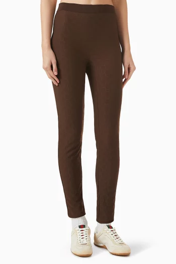 Jacquard Leggings in GG Jersey