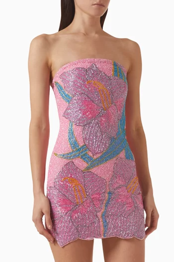 x By Poppy Tiffany Dress in Mesh