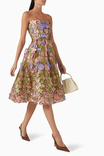 Kate Strapless Midi Dress