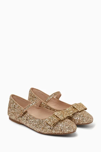 Ellen Glitter Ballerina Shoes