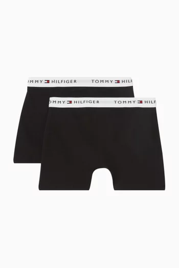 Signature Logo Waistband Boxer Briefs, Set of 2