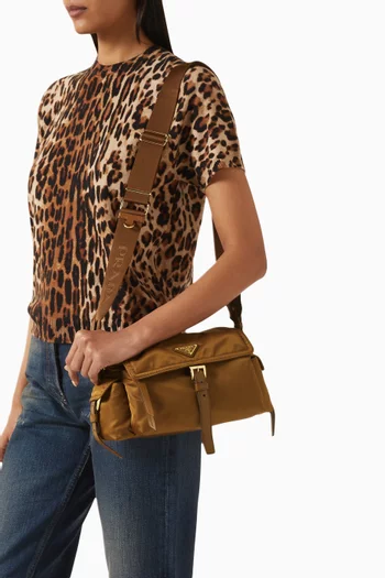 Medium Explore Shoulder Bag in Re-Nylon