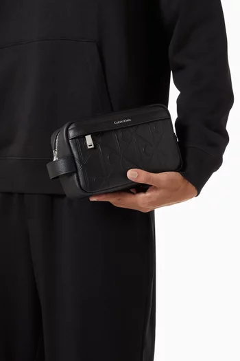 حقيبة مستحضرات العناية الشخصية دوب كيت جلد ناعم