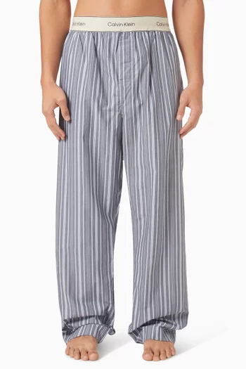 Logo Striped Sleep Pants