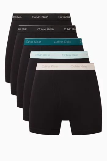Boxer Briefs in Cotton, Set of 5