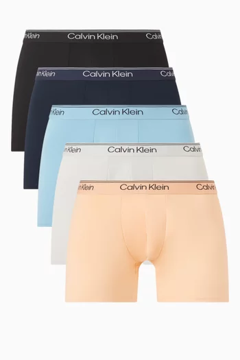 Boxer Briefs in Stretch Microfiber, Set of 5