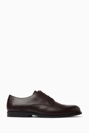 Lace-up Derby Shoes in Leather