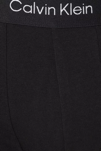 Logo Low-rise Trunks in Cotton, Set of 7